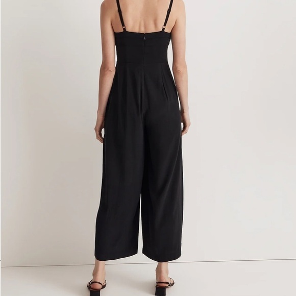 Madewell Square-Neck Wide-Leg Sleeveless Jumpsuit - Picture 3 of 6